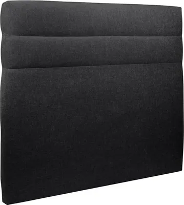 Productafbeelding van Hoofdeinde, model Linien – zwarte stof, 135 cm