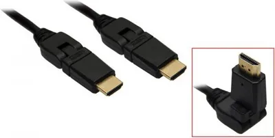 Produktbild von Goobay 1.5m HDMI G-360°, 1,5 m, HDMI Typ A (Standard), HDMI Typ A (Standard), Schwarz