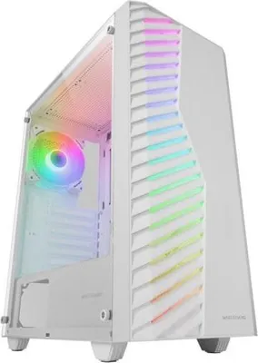 Obrázek produktu pro Mars Gaming MC-VOLTW, Midi Tower, PC, Bílá, ATX, Micro ATX, Mini-ITX, SGCC, Temperované sklo, Hraní