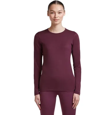 Obrázok produktu pre ICEBREAKER Dámske merino tričko s dlhým rukávom, model Oasis, farba: červená (BERRY), veľkosť: L