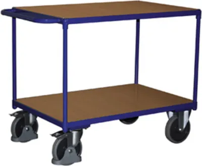 Produktbild von Schwerlast Tischwagen - 2 Etagen - Traglast 500 kg - Ladefläche 600 x 1.000 mm (BxT)