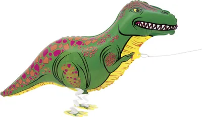 Image de Ballon T-Rex en aluminium multicolore 88,9 cm - taille unique