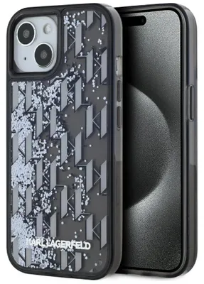 Immagine prodotto di Custodia Karl Lagerfeld Liquide Glitter Monogram Gradient Do Iphone 15 Czarny