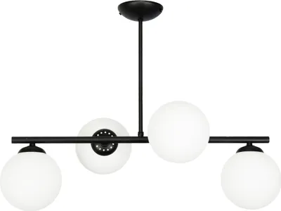 Produktbild von Schwarze Deckenleuchte mit Glaskugeln TITAN 13-801