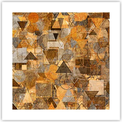 Produktbild von Poster - Poster ohne Rahmen - Abstraktion modern - 40x40 cm - Wand Bild - Wanddeko - Wandbilder - Kunstposter - Wandposter - Bilder - Kunstdruck - Wanddekoration - Wandbild - P2XAC40x40-4021