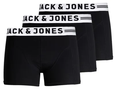 Produktbild von JACK & JONES Herren J&J Trunks Boxershorts 3er Pack Stretch Unterhose Größe: XL