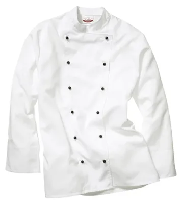 Productafbeelding van CG Workwear - "Rimini" koksschort voor heren, model LT1784 (124,46 cm), wit