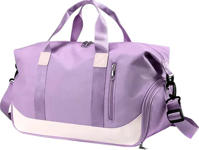 Produktbild von Sporttaschen Reisetasche für Damen Herren, Tasche Sport Yoga Reisen, wasserdichte Trainingstasche mit Schuhfach/Nass-Trockenfach, Weekender Duffel