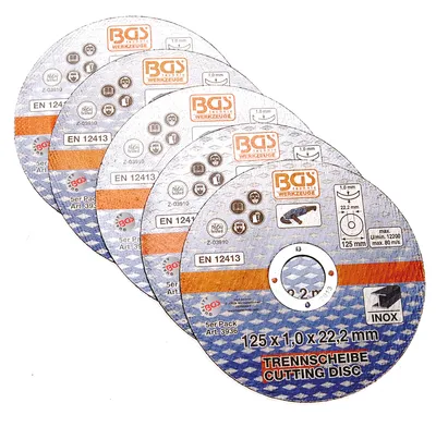 Zdjęcie produktu dla BGS technic Cutting Discs for Stainless Steel, 164 g