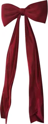 Produktbild von Weihnachtsschleife Burgunderrot 180x50 cm Extra Gro? | Samtschleife fš¹r Weihnachtsbaum, Haustš¹r, Kamin & Kranz | Dekorative Baumspitze mit Langen B?ndern | Festliche Schleifendeko (Rot)