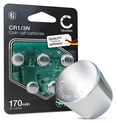 Immagine prodotto di CELLONIC CR1/3N Batteria a bottone Lithium compatibile con Collari da Addestramento, Fotocamere, Mirini Laser - x5-Pacco batterie
