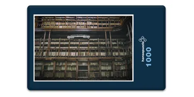 Produktbild von hansepuzzle 13208 - Bibliothek Puzzle, 1000 Teile, Gebäude, 60,0 x 46,0cm mit hochwertiger Aufbewahrung, Kartonbox und wiederverschließbarem Beutel