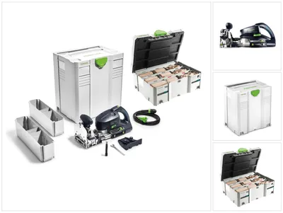 Produktbild von Festool DF 700 EQ-Plus Domino XL Dübelfräse 720W ( 574320 ) 70mm im Systainer + 306 tlg. Dübel-Set