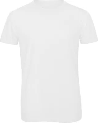 Produktbild von B&C TM055 | Herren Triblend T-Shirt /langlebig, flexibel und faltenfrei - Farbe: White - Größe: 3XL