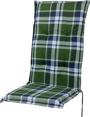 Produktbild von Auflage Hochlehner Naxos 90761-202 grün-weiß kariert 122x52x6,5 cm Sun Garden