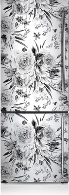 Produktbild von Kühlschrankfolie Aufkleber Kühlschrankmagnete Dekoration Kühlschrankfolie 70x190 cm - Blumenstraußblumen