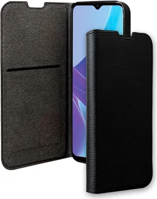 Produktbild von BigBen Connected, Tasche für Oppo A57 / A57S Folio Wallet mit Kartenhalter und Videohalterung, Schwarz