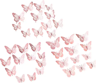 Produktbild von 36 Stück 3D Schmetterling Wandaufkleber,Schmetterling Wandaufkleber,3 Arten Dekoration Schmetterling Deko Wand Wandsticker,für Wohnzimmer Kinderzimmer Weihnachten Hochzeit Party Wanddeko Tischdeko