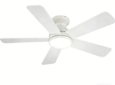 Zdjęcie produktu dla Wentylator sufitowy z oświetleniem - średnica 132 cm - możliwość regulacji jasności diod LED
