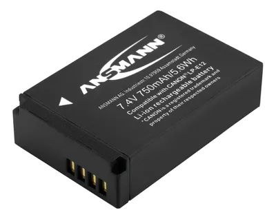 Produktbild von ANSMANN A-Can LP-E12 Li-Ion Digicam Akku 7,4V/750 mAh für Canon Kamera
