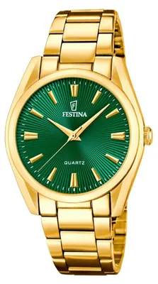 Produktbild von Festina F20640/B Damenuhr Quarz Goldfarben/Grün