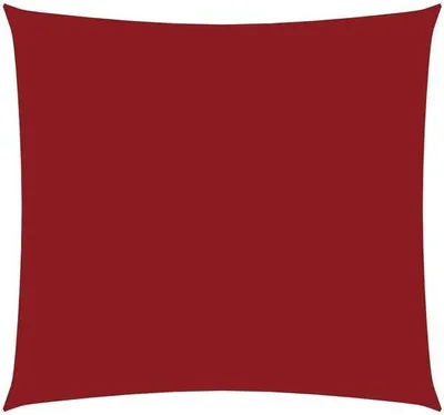 Immagine prodotto di Tenda da sole - a forma quadrata - 3x3 m - Protezione UV rossa - Tessuto Oxford impermeabile