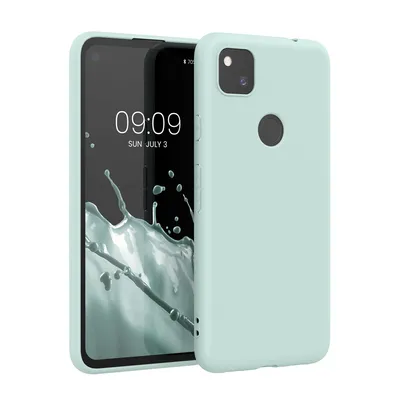 Produktbild von kwmobile Hülle kompatibel mit Google Pixel 4a Hülle - weiches TPU Silikon Case - Cover geeignet für kabelloses Laden - Cool Mint
