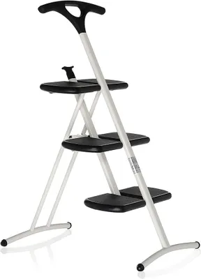 Productafbeelding van Tiramisu-klapladder, kunststof, wit, 43 x 92 cm