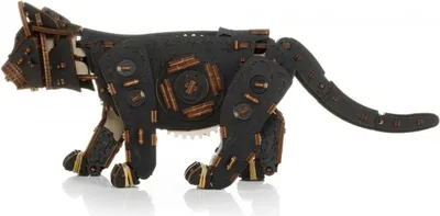 Zdjęcie produktu dla Puzzle 3D, Czarny kot, EWA, Drewno, 236 elementów