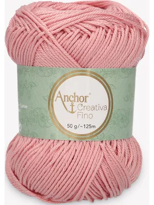 Immagine prodotto di Anchor Creativa Fino – Filato di cotone al 100% per uncinetto e lavoro a maglia (colore 00408)