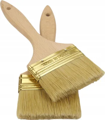 Produktbild von Englischer Pinsel 90 mm mit dichten Naturborsten, lösungsmittelbeständig und ergonomischem Griff