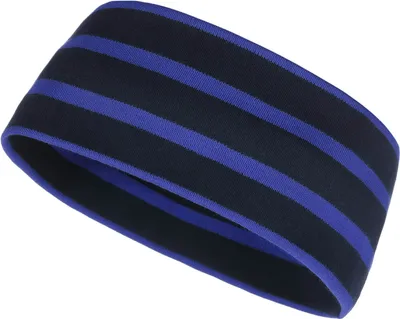 Produktbild von modAS Uni Stirnband Maritim für Erwachsene - Ohrwärmer zweilagig aus Baumwolle in Blau-Royal Größe 3 - bis 60 cm Kopfumfang (Erwachsene)