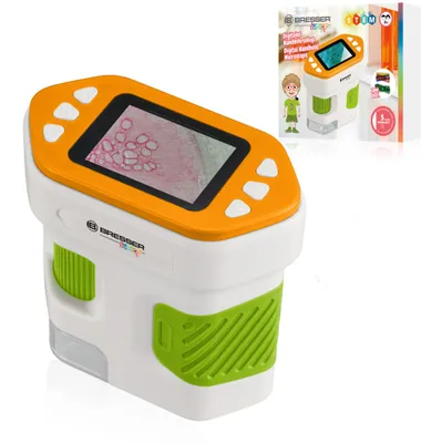 Produktbild von Bresser Junior Abenteuer Mikroskop für Kinder ab 6 Jahre 7x-94x mit Display