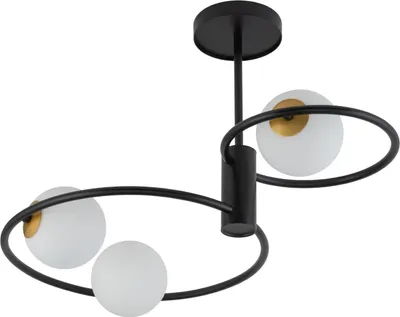 Immagine prodotto di Lampada da soffitto Aqua bianco e nero 3xG9x12W in metallo, dimensioni: 37x64x40 cm, IP20, Sigma Lighting