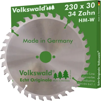 Produktbild von Volkswald ® HM-Sägeblatt W 230 x 30 mm Z=34 Massivholz Kreissägeblatt