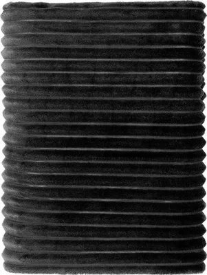 Produktbild von Unyqoos® Wohndecke Plaid – Recyceltes Flanell, 150 x 200 cm, Grau, 80% GRS‑Polyester/20% Neupolyester, weich, waschbar 30°C