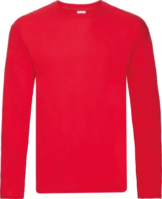 Obrázek produktu pro Pánské originální tričko Fruit Of The Loom s dlouhým rukávem PC3035 (S) (Červená)