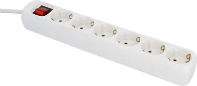 Produktbild von UNITEC Tischsteckdose 6-Fach mit Schalter, Steckdosenleiste, 1,4 m Zuleitung, weiß
