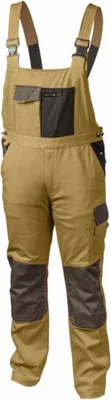 Produktbild von Högert Arbeitslatzhose "Edgar ||" mit Kniepolstertaschen Beige XL