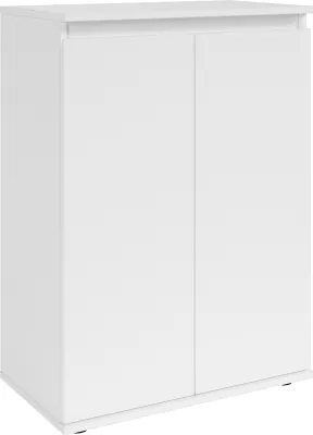 Produktbild von Kommode >Brest< 2 Türen, 1 Boden, in weiß - 60x84x35cm (BxHxT)
