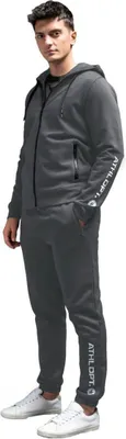 Produktbild von ATHL DPT. Herren Jogginganzug/Sportanzug mit Kapuze und Bündchen, Grau, Gr. M
