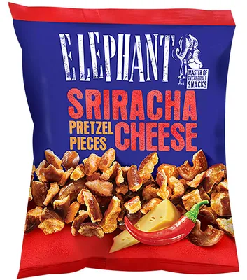 Image de Alka Elephant Sriracha Cheese morceaux de salami épicés 125g