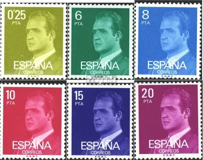 Produktbild von Briefmarken Spanien 1977 Mi 2303y-2309y (kompl.Ausg.) (6 Werte) postfrisch Freimarken