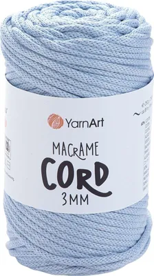 Produktbild von Yarn Art Macrame Cord 3 mm 85 m 760 Light Blue Schnur