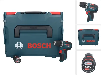 Zdjęcie produktu dla Bosch GSR 12V-35 Profesjonalna akumulatorowa wiertarko-wkrętarka 12 V 35 Nm bezszczotkowa + 1x akumulator 3,0 Ah + L-Boxx - bez ładowarki