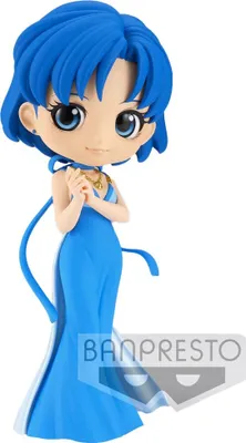 Image de Bandai Sailor Moon Eternal Princess Mercury Qposket Figur Blau Blau One Size