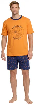 Immagine prodotto di Pigiama estivo corto da uomo in cotone Kisses&Love KL30000