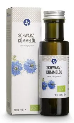 Produktbild von Aleavedis Schwarzkümmelöl nativ,  und kaltgepresst, 100 ml Öl