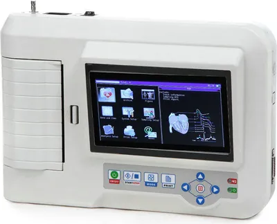 Produktbild von ECG600G Digitales 6-Kanal-EKG-Gerät mit Drucker 12-Lead ECG Machine Touch-Farb-LCD-Elektrokardiograph USB PC-Software