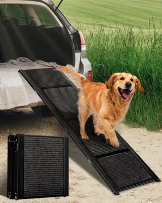 Imagen del producto de Solidchoice - Escalera plegable para perros con superficie antideslizante, 63 cm